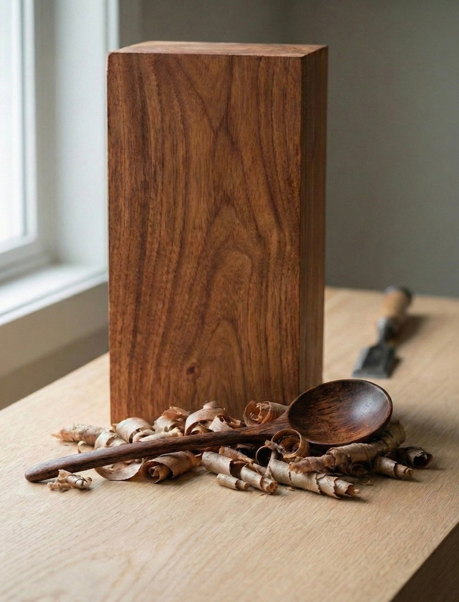 Natural Phoebe wood made cooking spoons 